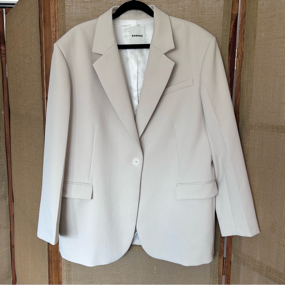 Sandro Cream Blazer